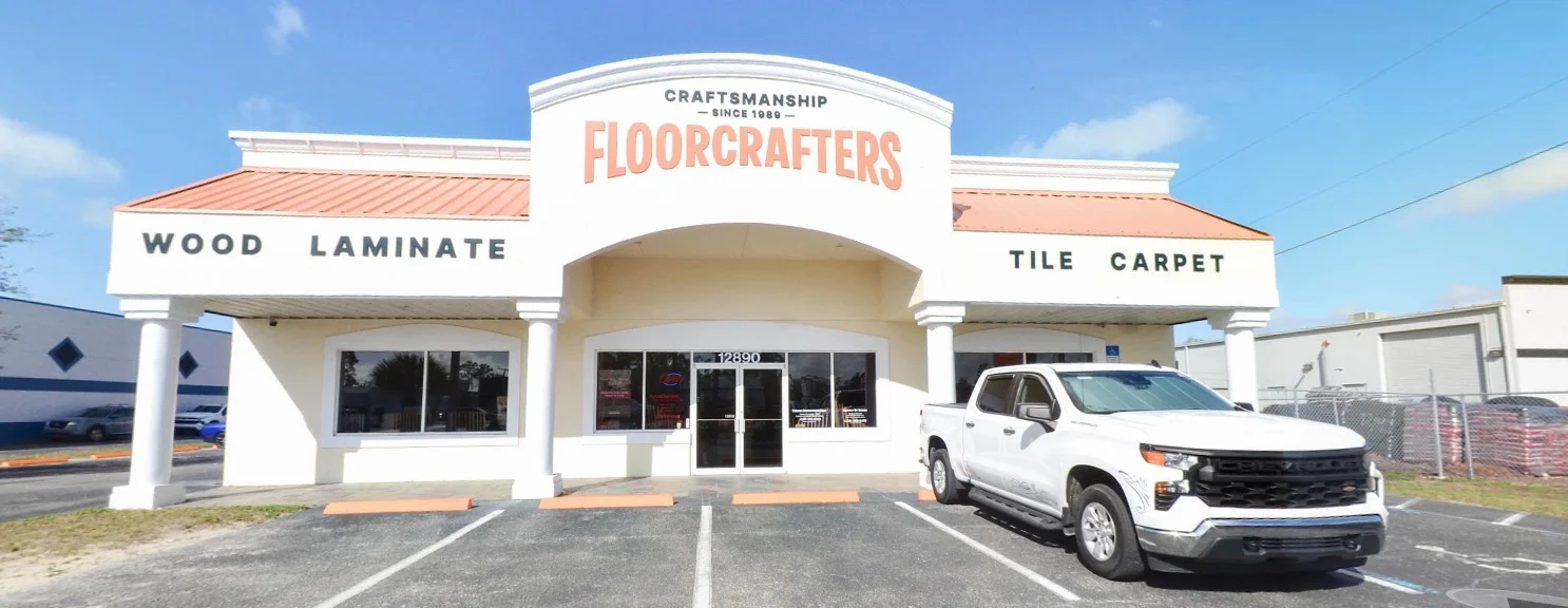 Floorcrafters flooring showroom storefront in Fort Myers, FL
